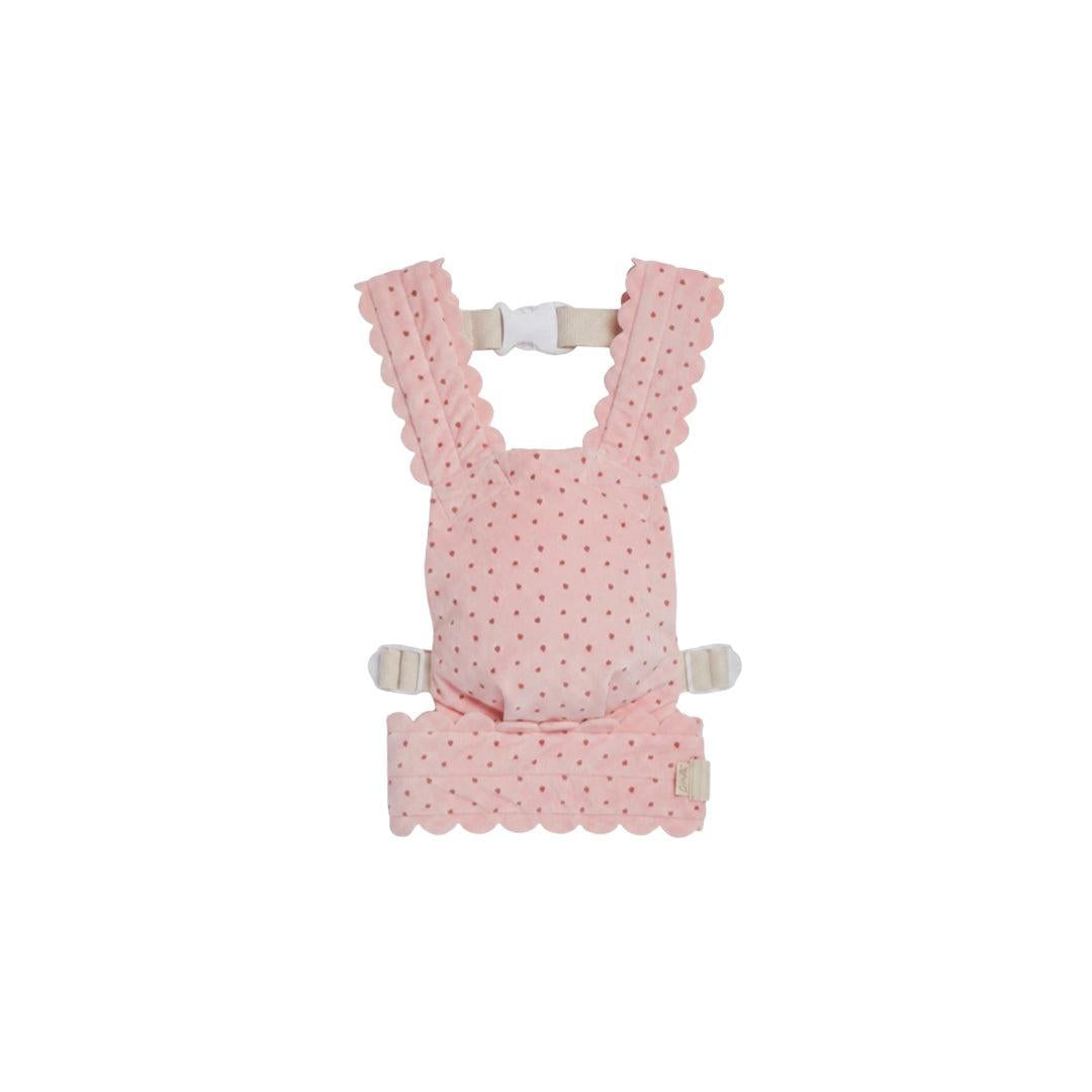 Olli Ella Petal Dolls Carrier - Strawberry-Dolls Accessories-Strawberry- | Natural Baby Shower