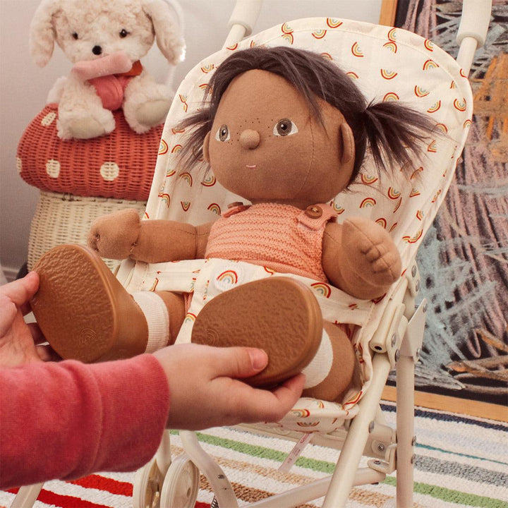 Olli Ella Sollie Stroller - Rainbow Print-Dolls Prams-Rainbow Print- | Natural Baby Shower