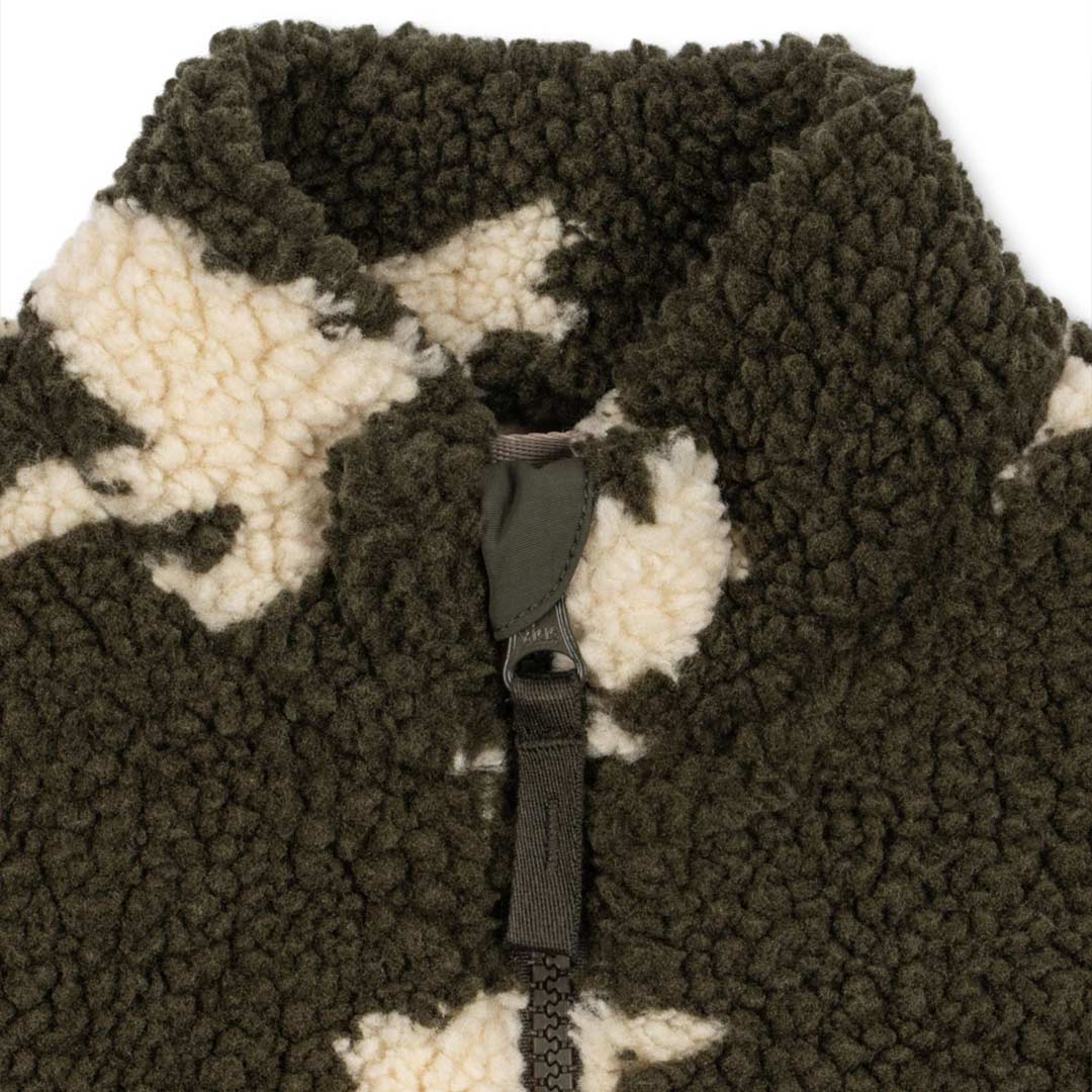 Konges Slojd Jody Teddy Jacket - Dino Silhoutte-Coats-Dino Silhoutte-9m | Natural Baby Shower