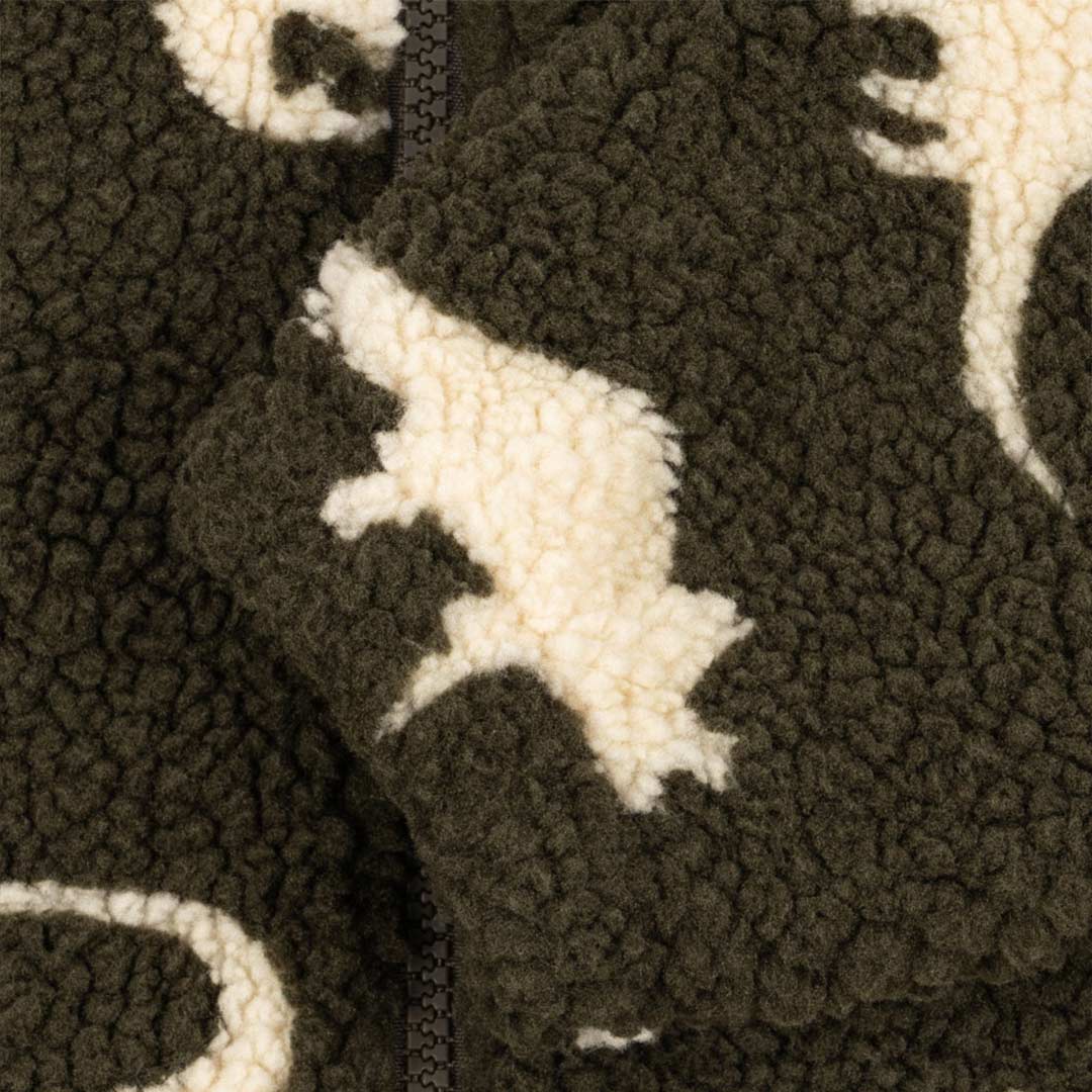 Konges Slojd Jody Teddy Jacket - Dino Silhoutte-Coats-Dino Silhoutte-9m | Natural Baby Shower