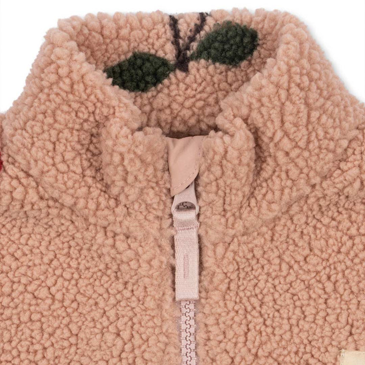 Konges Slojd Jody Teddy Jacket - Ma Grande Cerise Blush-Coats-Ma Grande Cerise Blush-9m | Natural Baby Shower