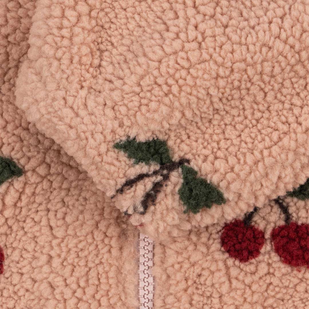 Konges Slojd Jody Teddy Jacket - Ma Grande Cerise Blush-Coats-Ma Grande Cerise Blush-9m | Natural Baby Shower