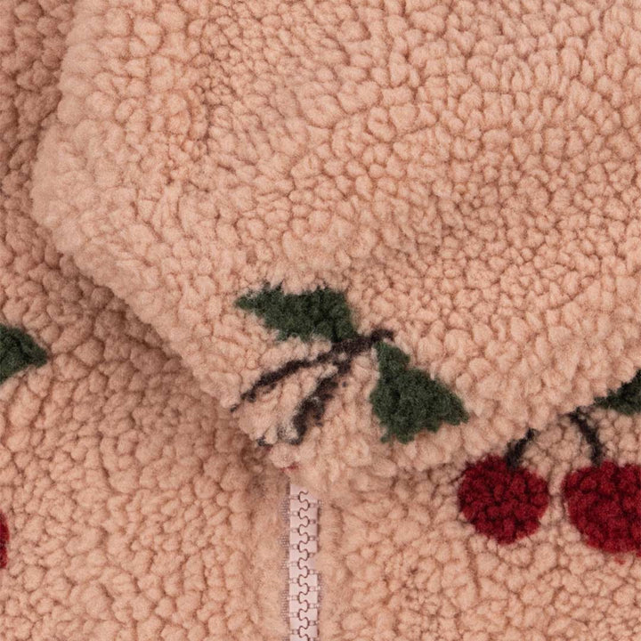 Konges Slojd Jody Teddy Jacket - Ma Grande Cerise Blush-Coats-Ma Grande Cerise Blush-9m | Natural Baby Shower