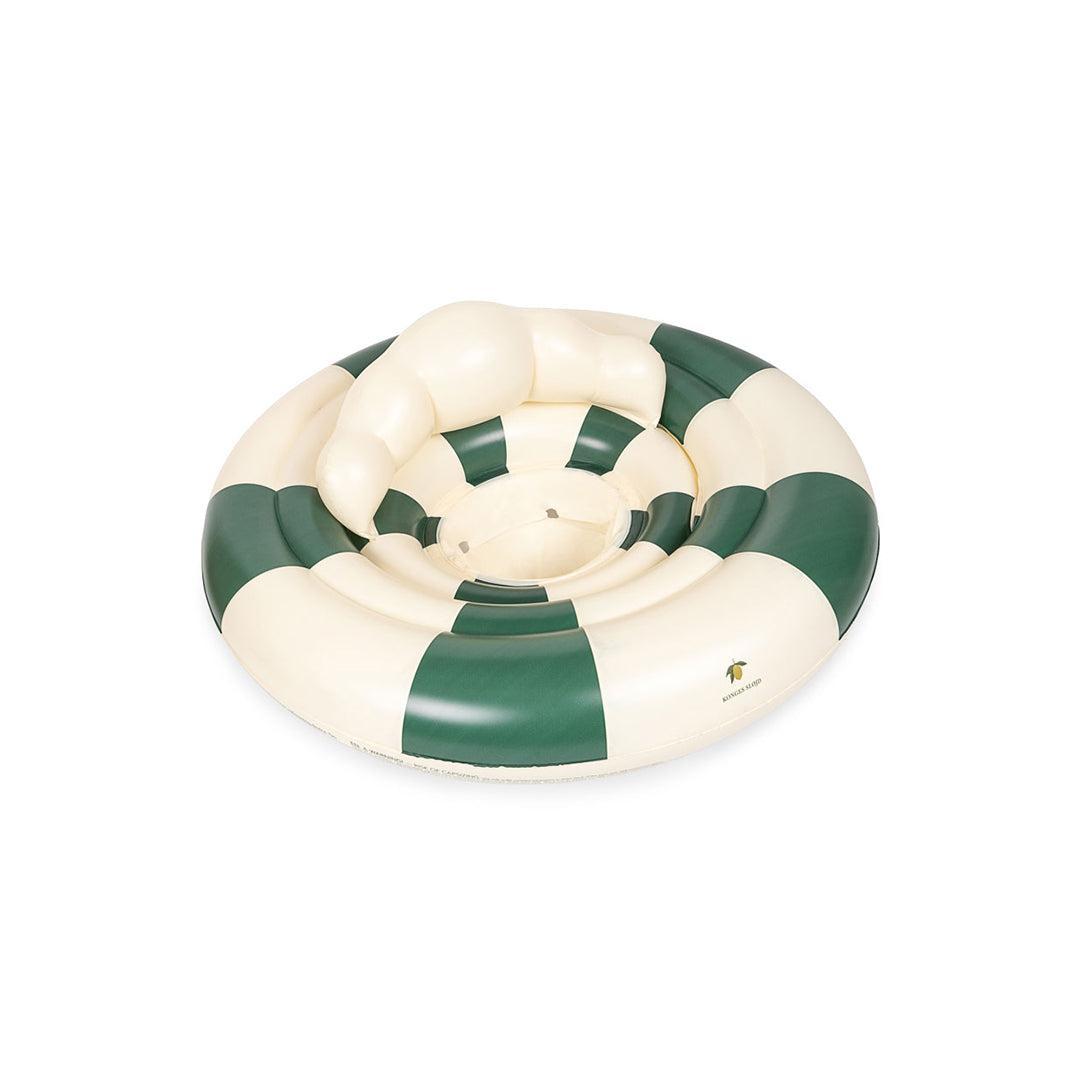 Konges Slojd Baby Water Ring - Green Stripe-Swim Vests-Green Stripe- | Natural Baby Shower