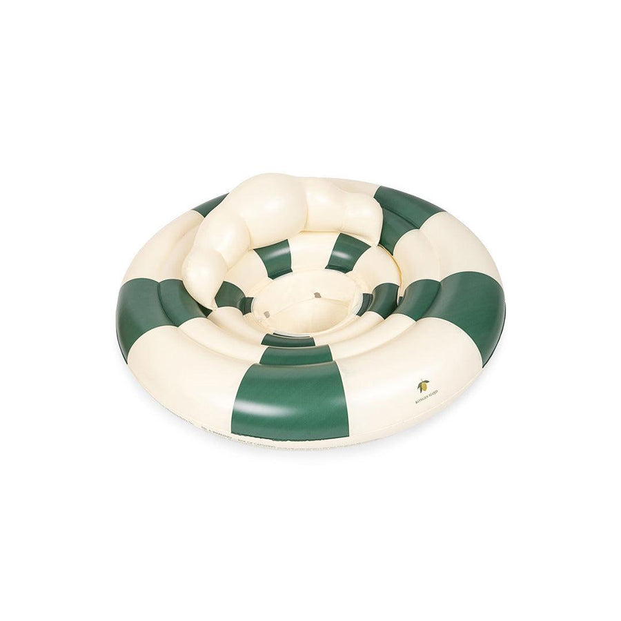 Konges Slojd Baby Water Ring - Green Stripe-Swim Vests-Green Stripe- | Natural Baby Shower