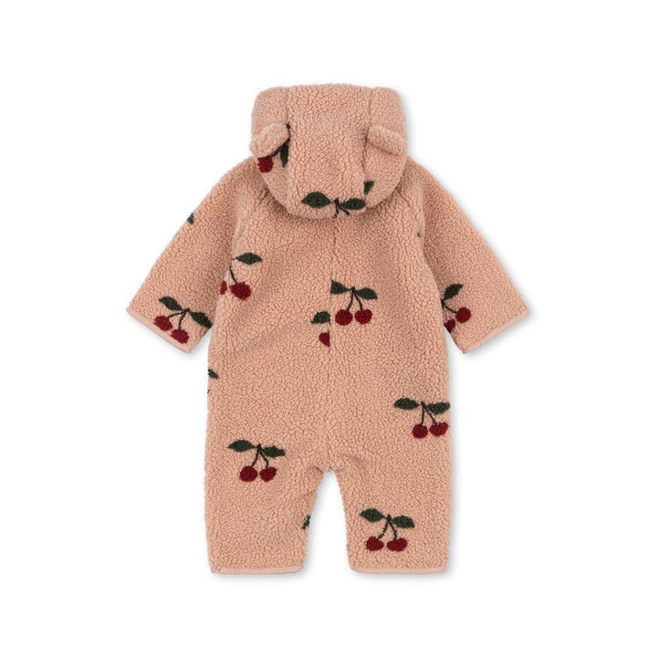 Konges Slojd Jody Teddy Onesie - Ma Grande Cerise Blush-Pramsuits-Ma Grande Cerise Blush-3m | Natural Baby Shower
