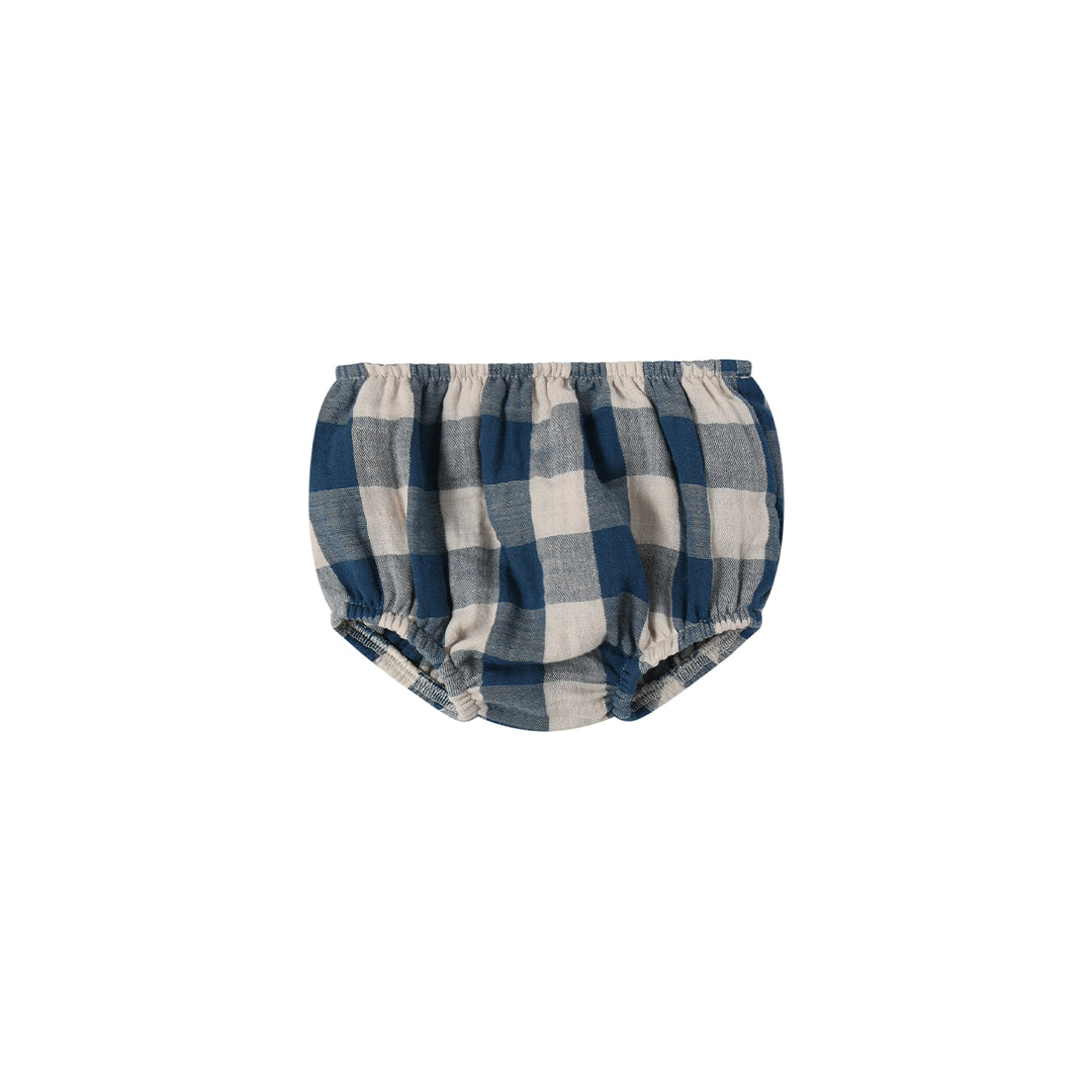 Organic Zoo Shortie - Blue Gingham - Pottery