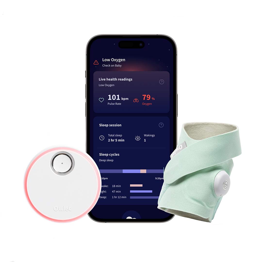 Owlet Dream Sock™ - Mint-Baby Monitors-Mint- | Natural Baby Shower