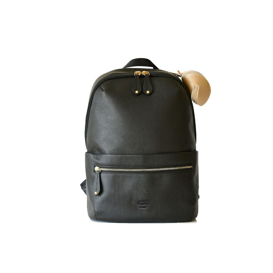 PacaPod Rockham Leather Backpack Changing Bag - Black-Changing Bags- | Natural Baby Shower