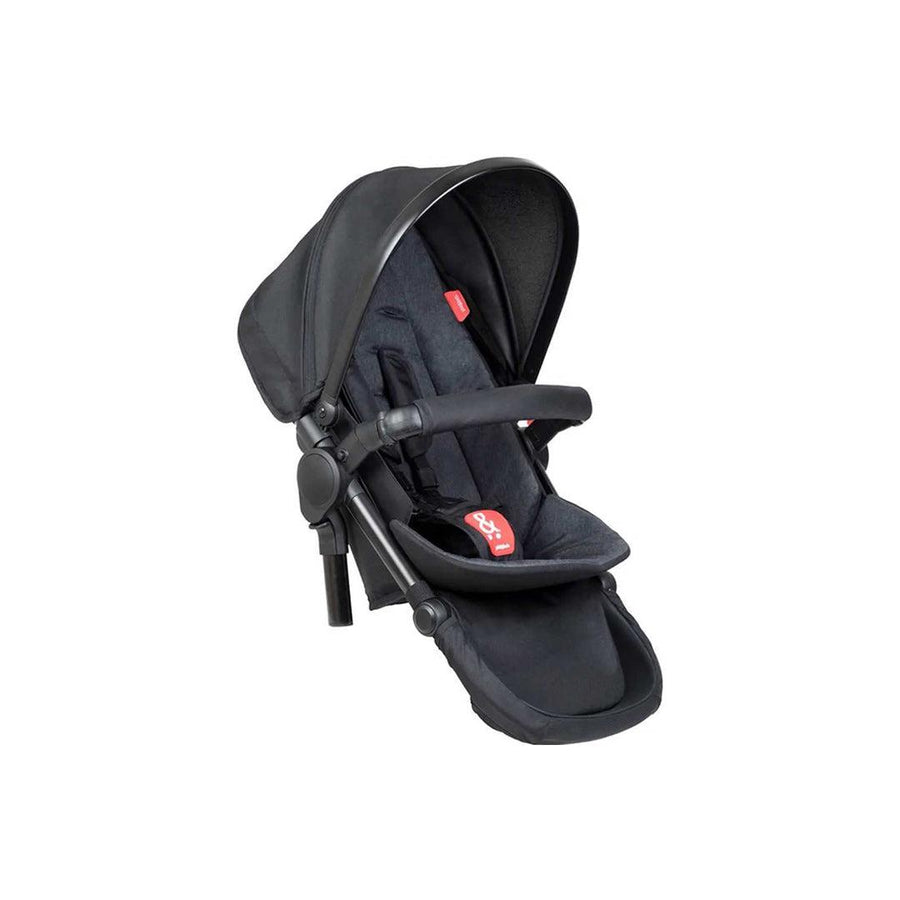 [Bundled] Phil & Teds Double Kit - Black-Stroller Seats-Black- | Natural Baby Shower