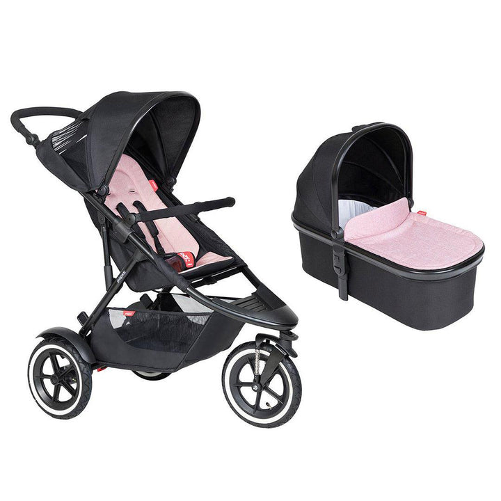 Phil & Teds Sport Pushchair - Blush-Strollers-Blush-With Carrycot | Natural Baby Shower