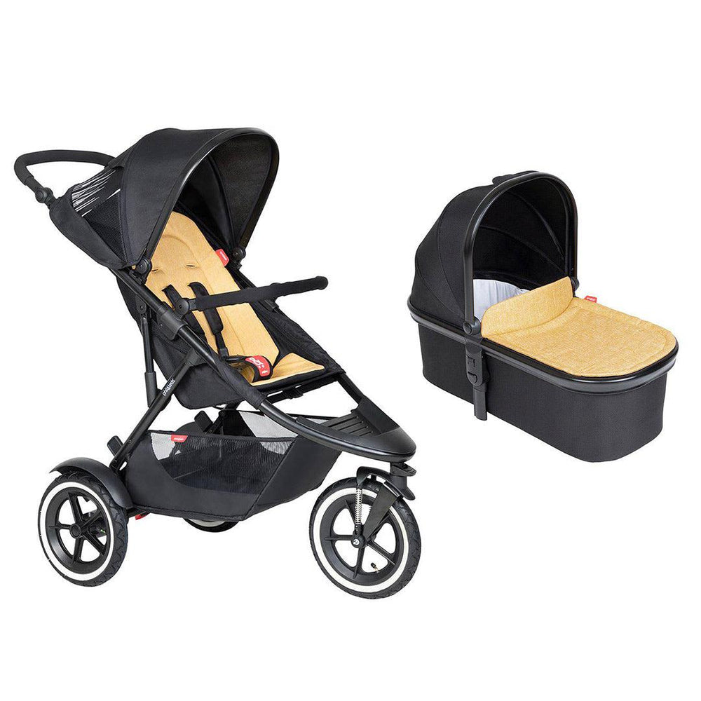 Phil & Teds Sport Pushchair - Butterscotch-Strollers-Butterscotch-With Carrycot | Natural Baby Shower