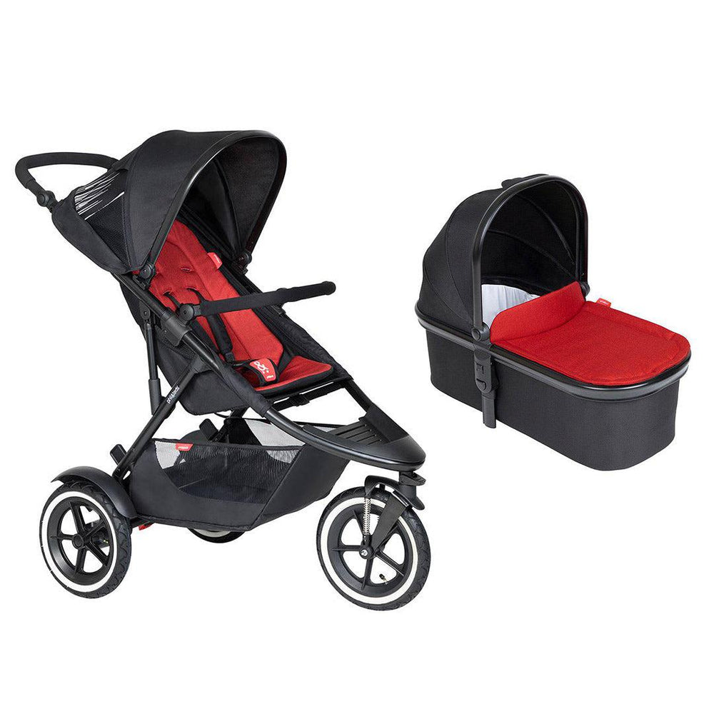 Phil & Teds Sport Pushchair - Chilli-Strollers-Chilli-With Carrycot | Natural Baby Shower
