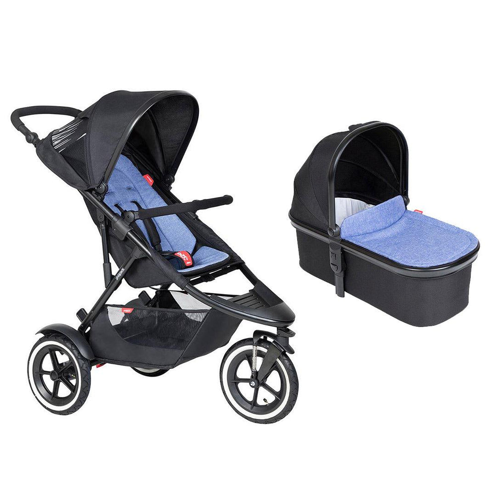 Phil & Teds Sport Pushchair - Sky-Strollers-Sky-With Carrycot | Natural Baby Shower
