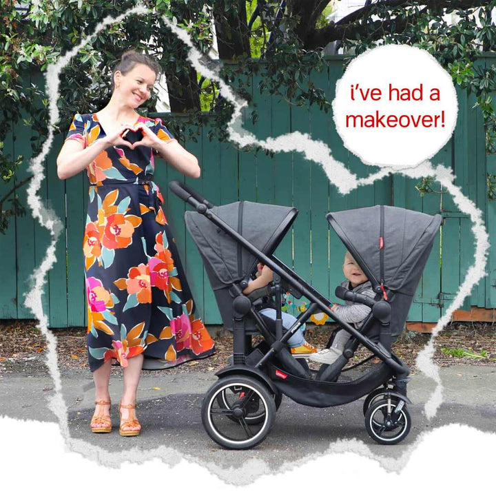 Phil & Teds Voyager Pushchair + Double Kit - Rust-Stroller Bundles-Rust-Lazy Ted | Natural Baby Shower