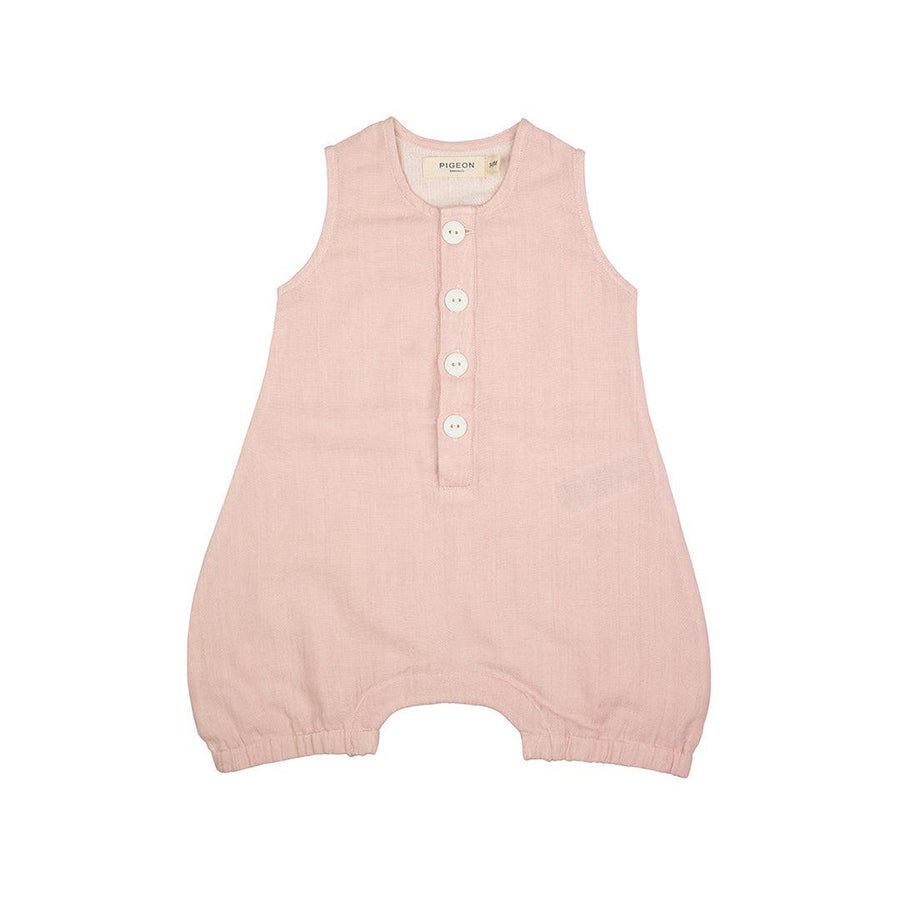 Pigeon Organics Baby All-In-One Muslin - Pink-Rompers-Pink-3-6m | Natural Baby Shower