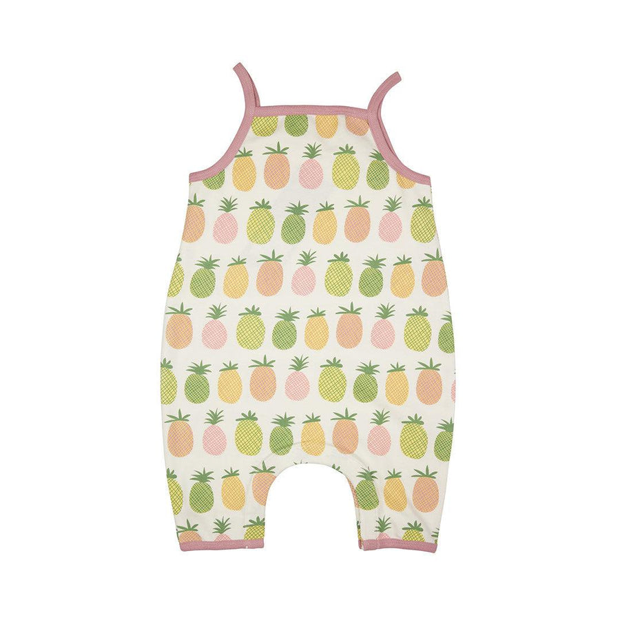 Pigeon Organics Soft Jersey Playsuit - Pineapples-Bodysuits-Pineapples-3-6m | Natural Baby Shower