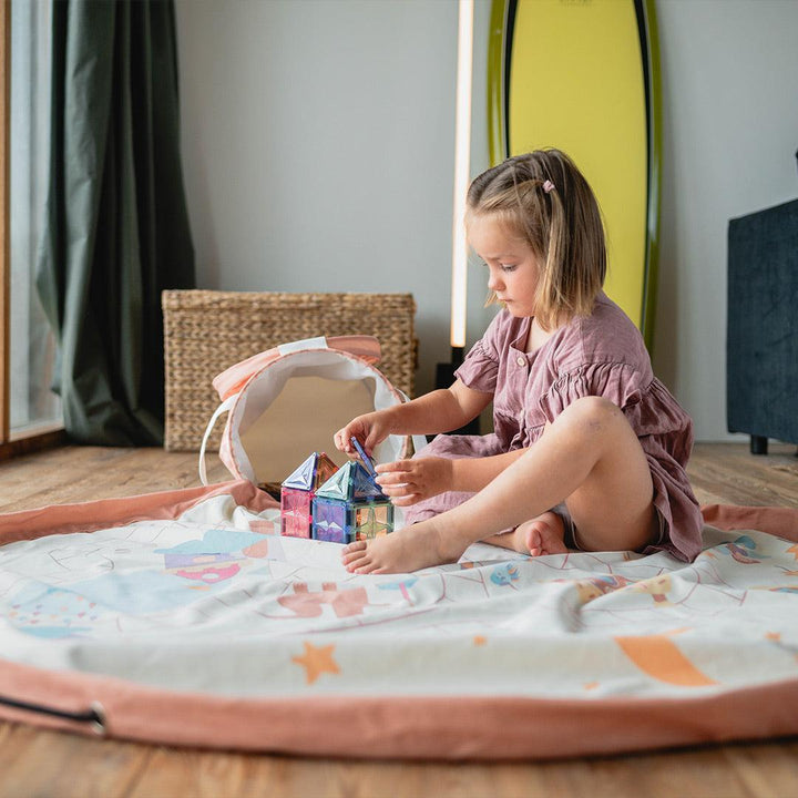 Play & Go Convertible Toy Storage Bag & Mat - Fairy World-Play Mats-Fairy World- | Natural Baby Shower