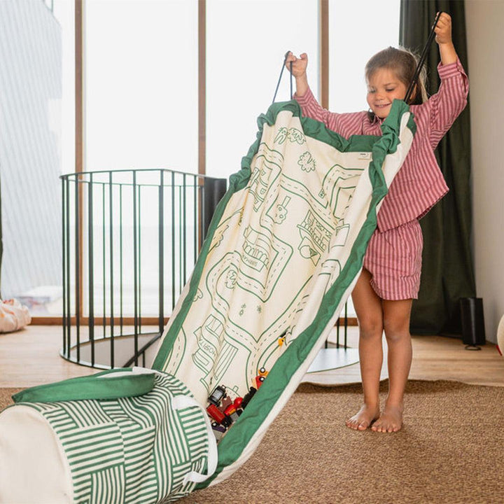 Play & Go Convertible Toy Storage Bag & Mat - Road-Play Mats-Road- | Natural Baby Shower