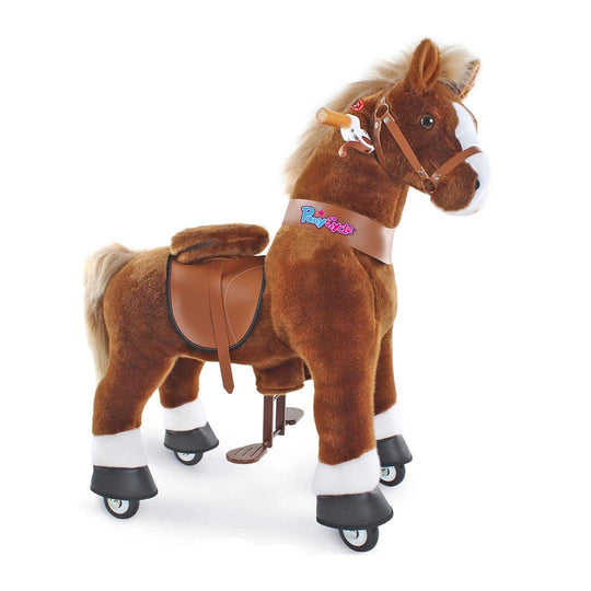PonyCycle Ride on Pony Toy - Brown & White-Ride-on Toys-Brown & White-3-5yrs | Natural Baby Shower