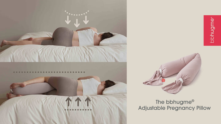 bbhugme Pregnancy Pillow - Seashell Beige/Sand