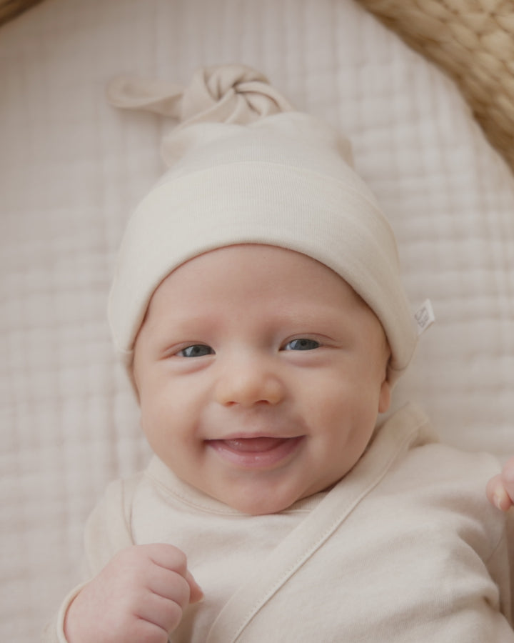 Merino Kids Merino Beanie - Natural