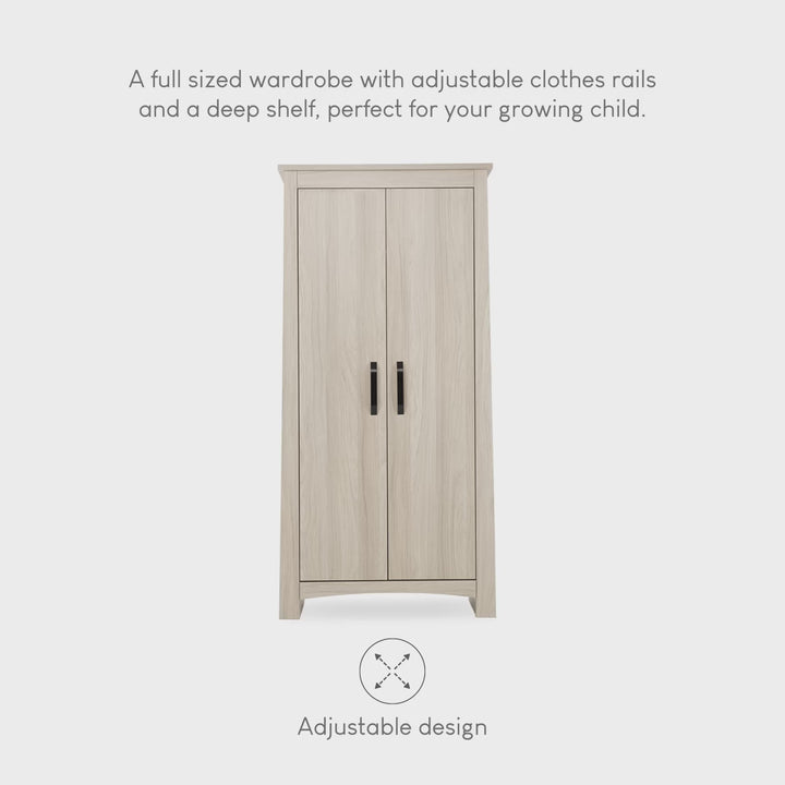 CuddleCo Isla Wardrobe - Ash