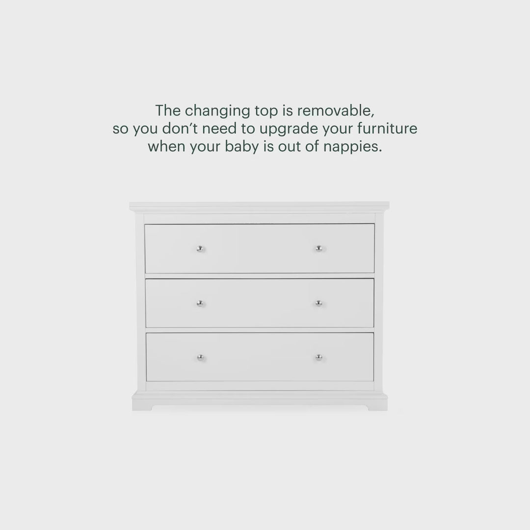 CuddleCo Beaumont Dresser Changer - White