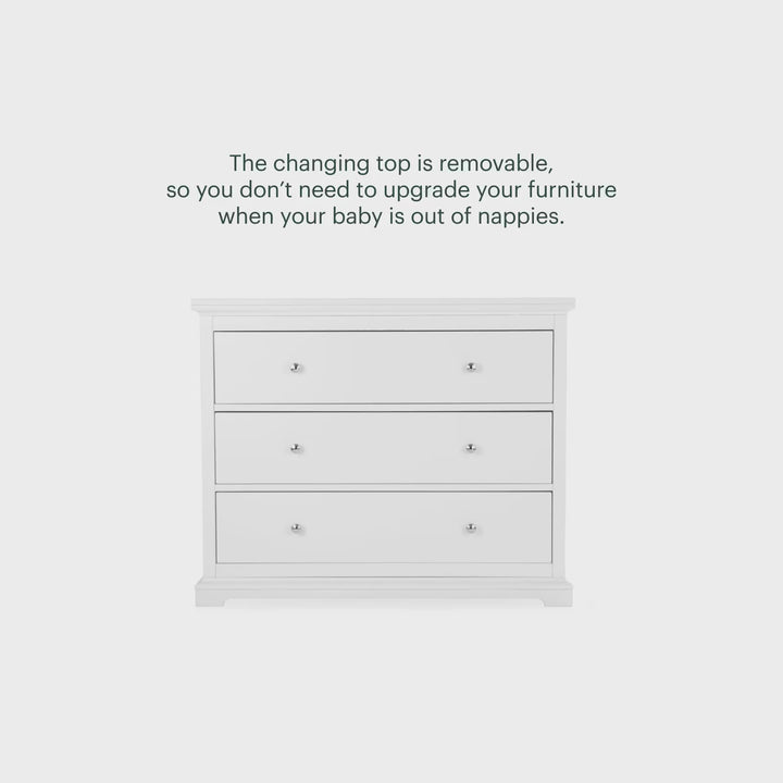 CuddleCo Beaumont Dresser Changer - White