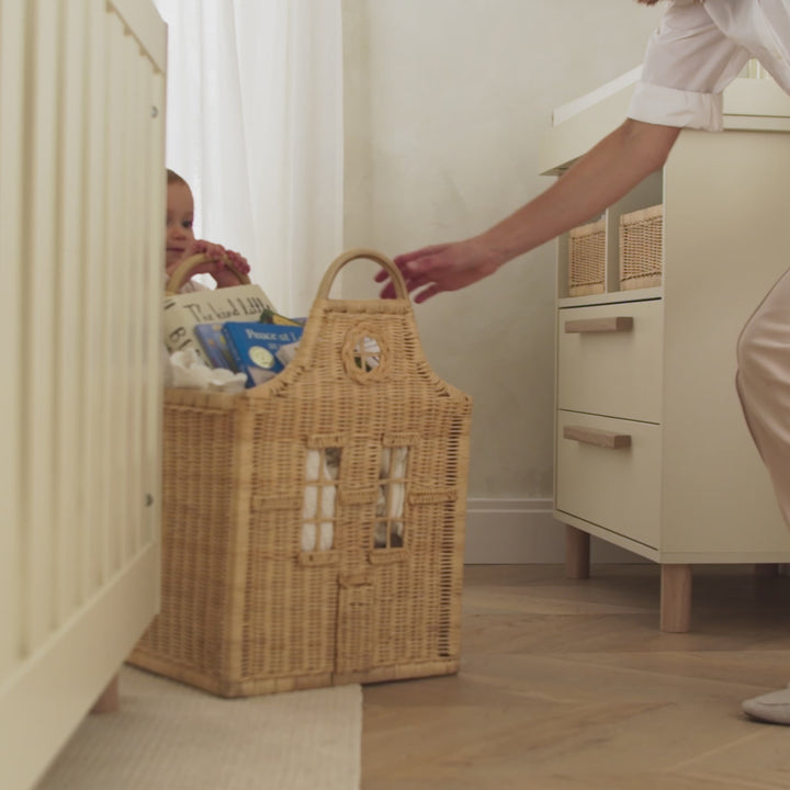 CuddleCo Dutch House Storage Baskets - Set of 3 - Natural