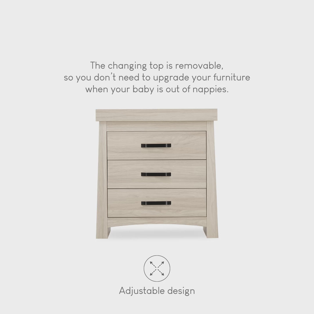 CuddleCo Isla Dresser Changer - Ash