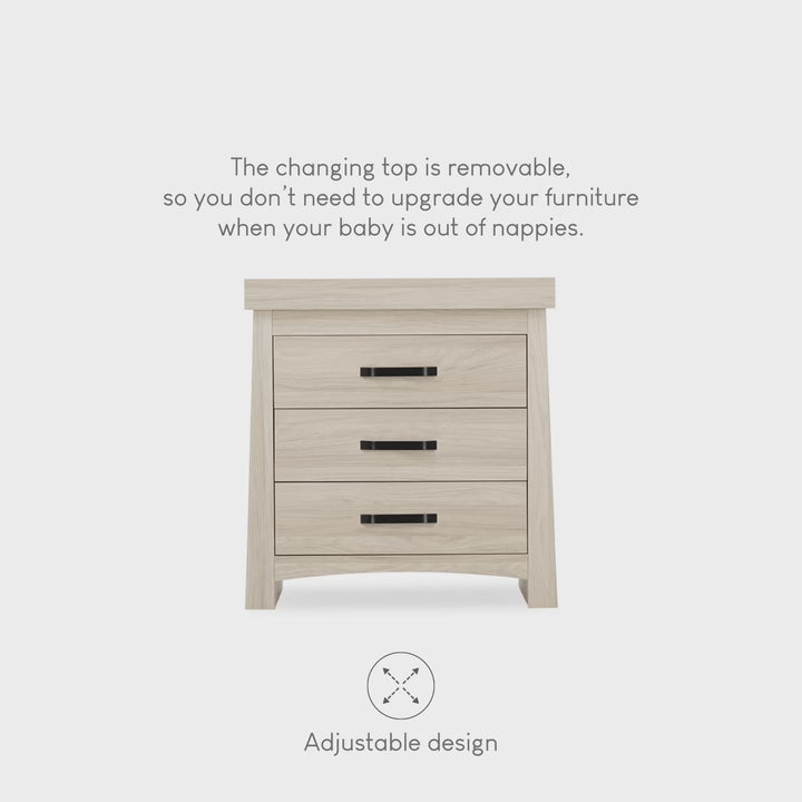 CuddleCo Isla Dresser Changer - Ash