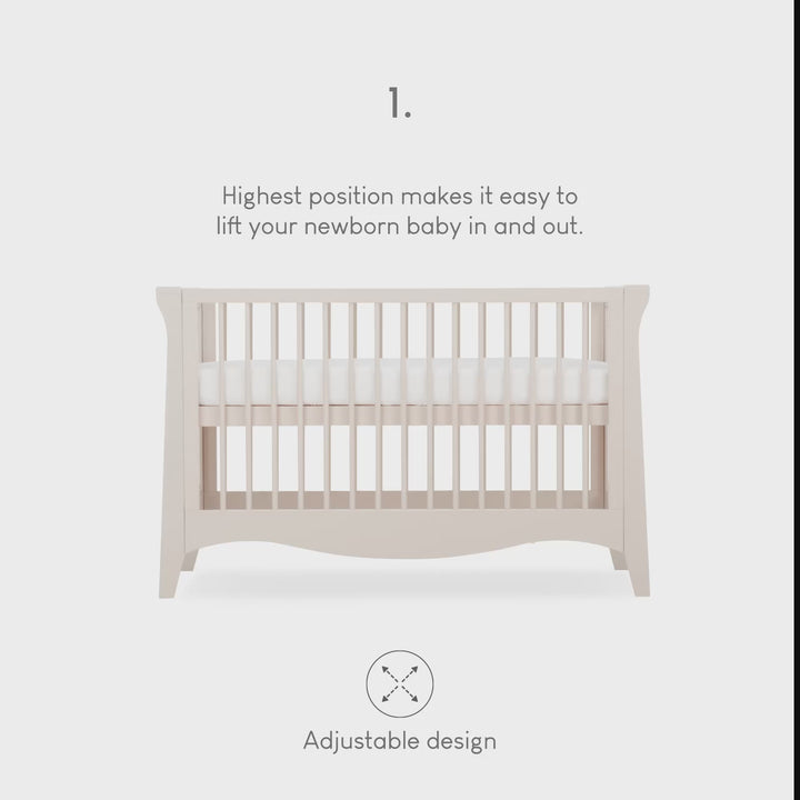 CuddleCo Clara Mini Cot Bed - Cashmere