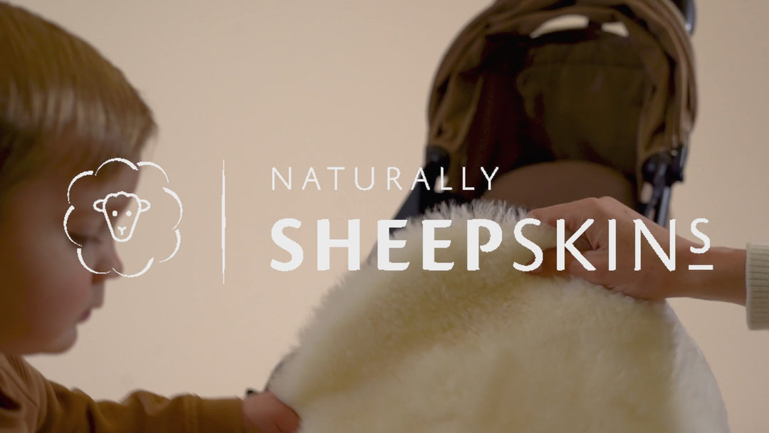 Naturally Sheepskins Snuggler Sheepskin Pram Liner - Taupe