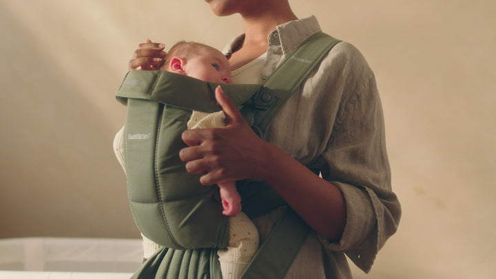BabyBjorn Mini Woven Baby Carrier - Dark Green