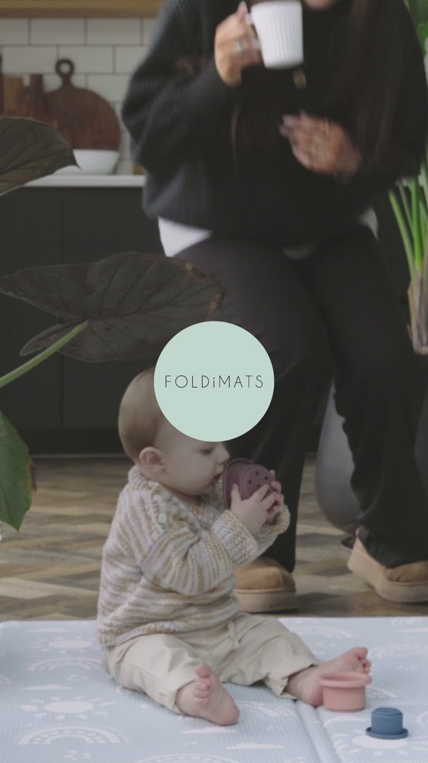 FOLDiMATS Playmat 130x190cm - Botanical Scallop