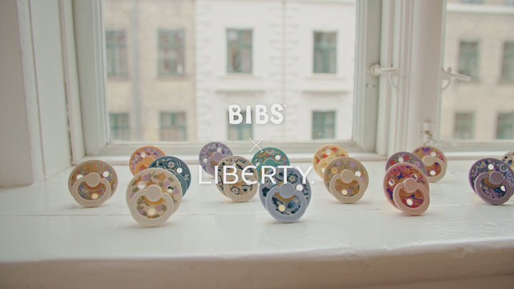 BIBS X LIBERTY Colour Latex Pacifier - 2 Pack - Vanilla Hush Mix - June Blossom