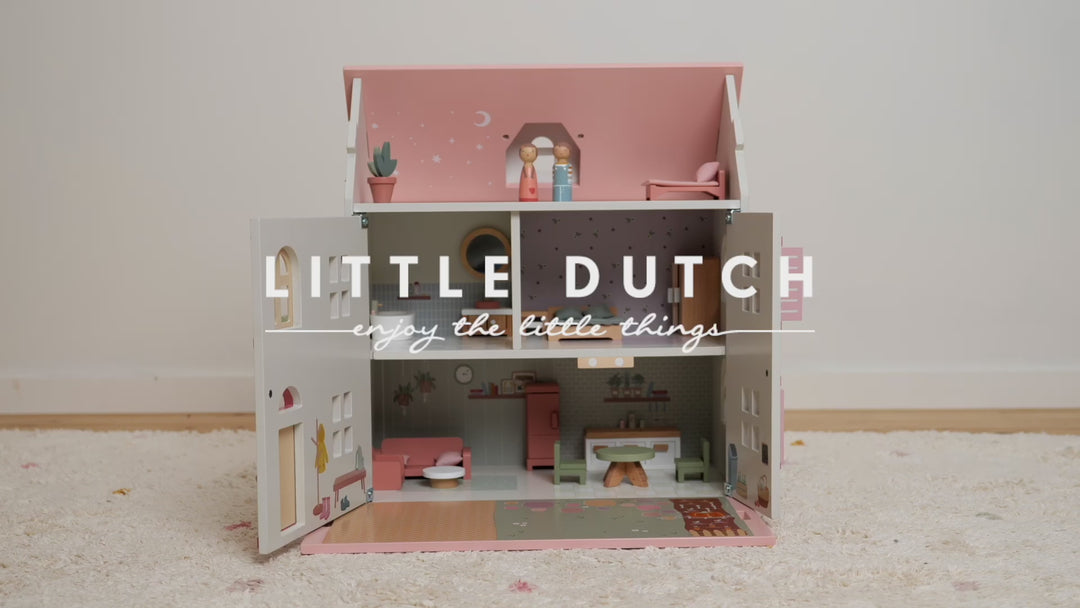 Little Dutch Wooden Dollhouse  - Pink