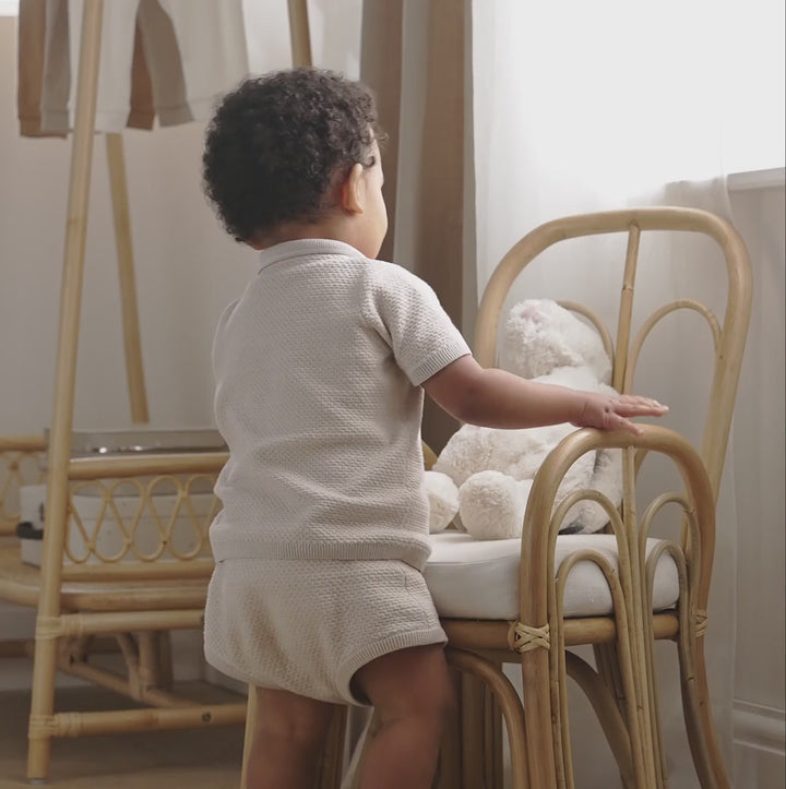 CuddleCo Aria Kids Chair - Rattan