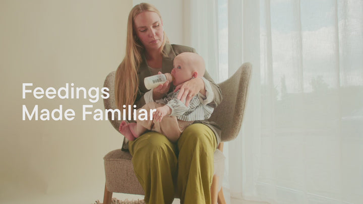 BIBS Baby Glass Bottle Complete Set - Blush