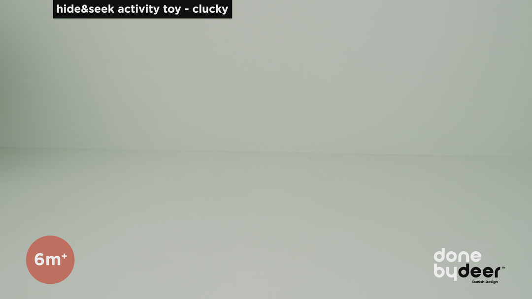 Done by Deer Hide and Seek Activity Toy Clucky - Beige