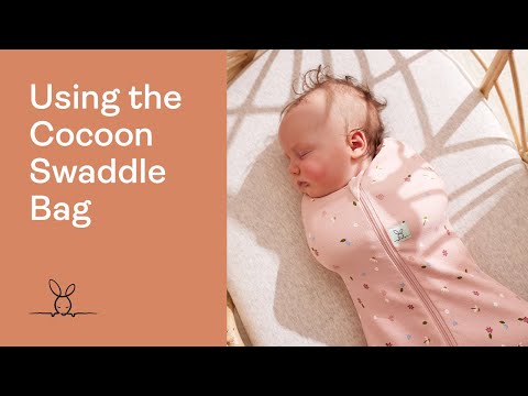 ergoPouch Organic All Year Cocoon Swaddle Sleeping Bag - Sage - 1.0 TOG