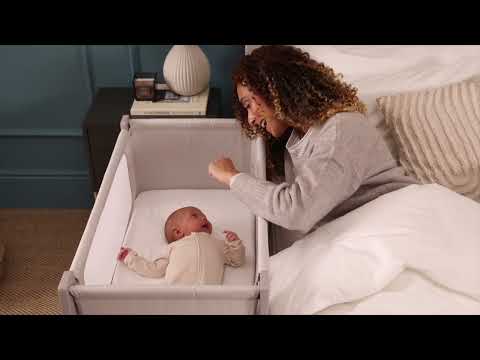 Shnuggle Air Lite Bedside Crib Bundle - Taupe