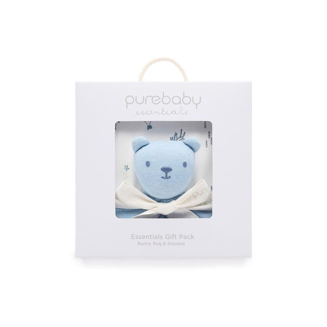 Purebaby Bunny Comforter & Swaddle Set - Vanilla Nautical-Comforters-Vanilla Nautical-One Size | Natural Baby Shower