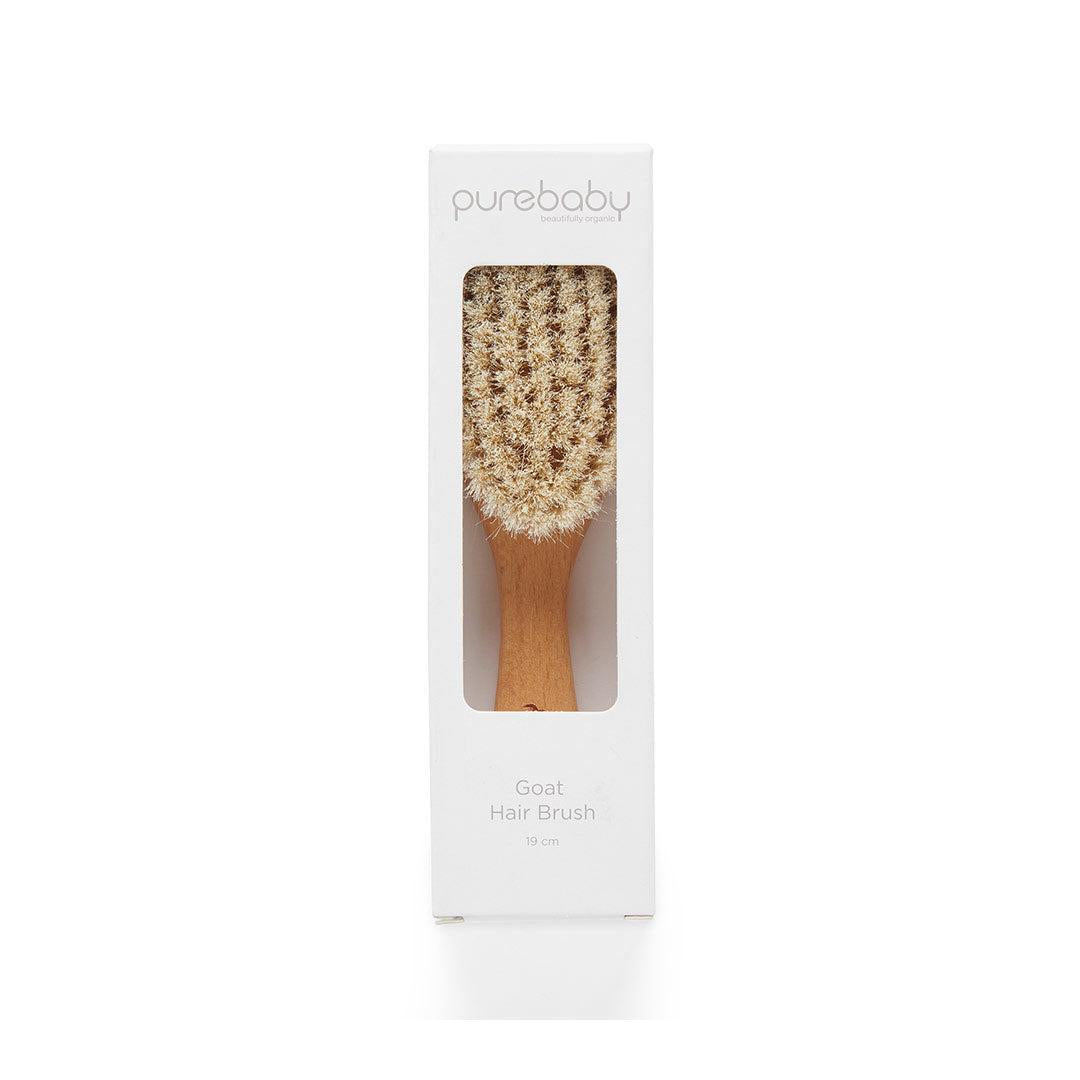 Purebaby Goat Hair Brush with Box-Hair Care- | Natural Baby Shower