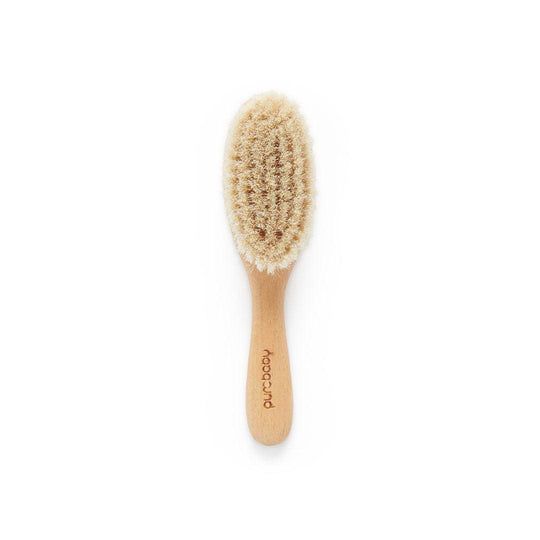 Purebaby Goat Hair Brush with Box-Hair Care- | Natural Baby Shower