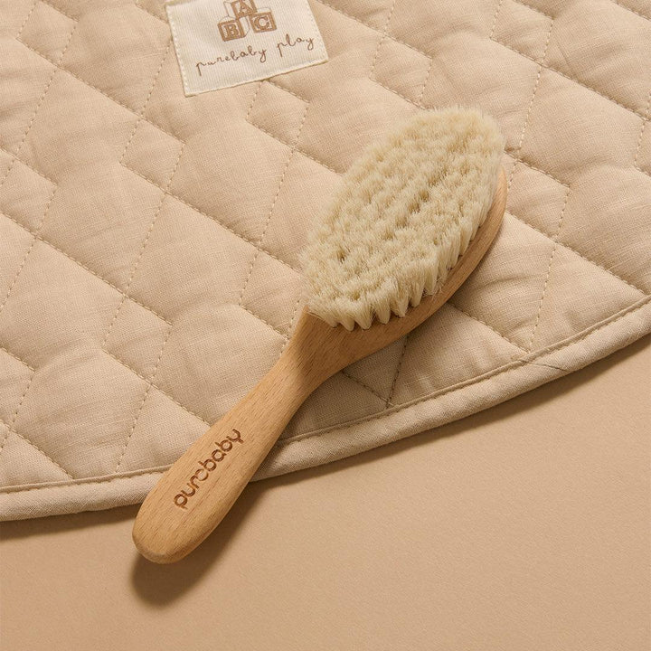 Purebaby Goat Hair Brush with Box-Hair Care- | Natural Baby Shower