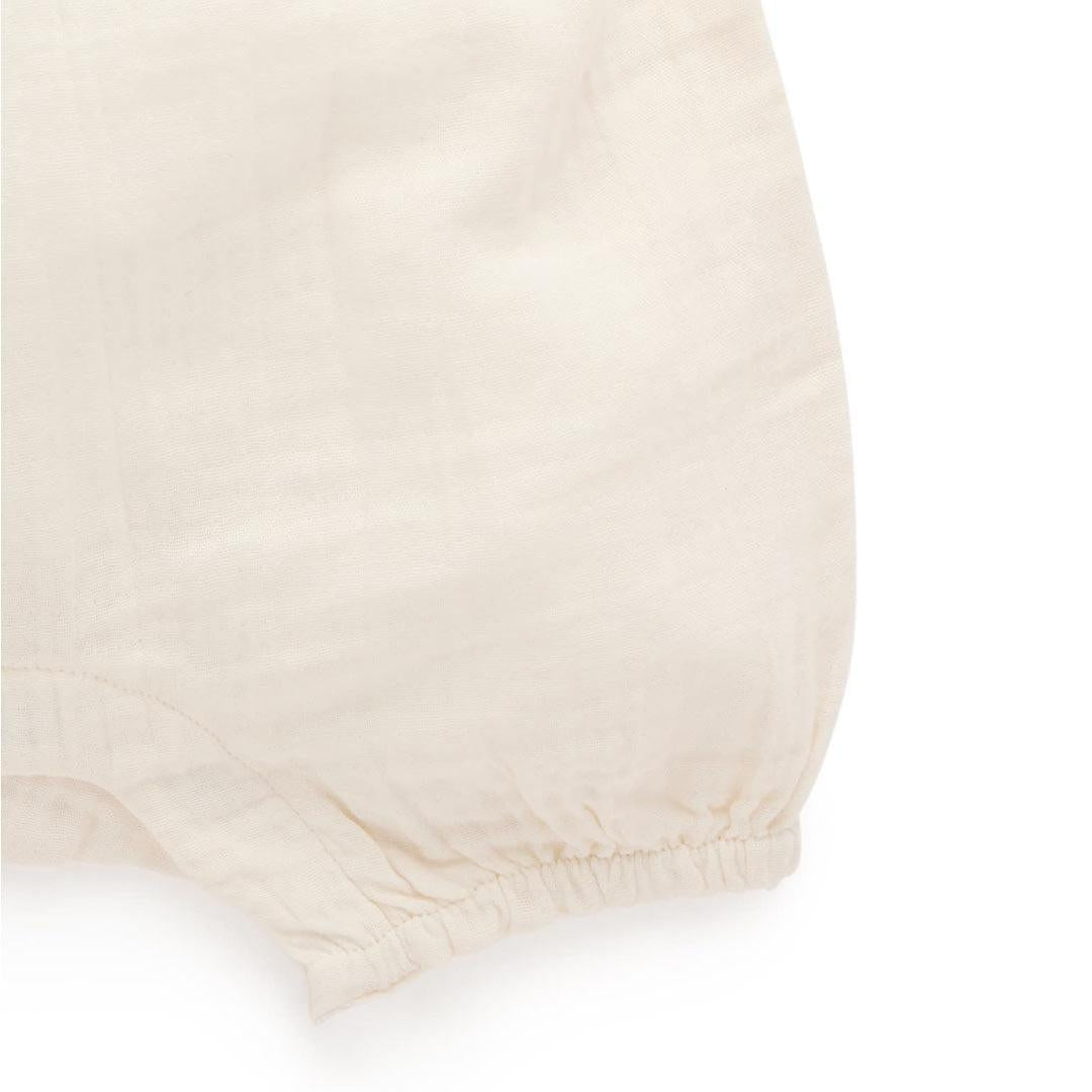 Purebaby Embroidered Romper - Cloud-Rompers-Cloud-0-3m | Natural Baby Shower