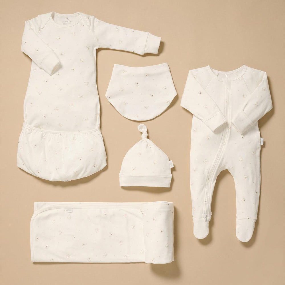 Purebaby Welcome Baby Gift Set - Vanilla Bear-Clothing Sets-Vanilla Bear-NB | Natural Baby Shower