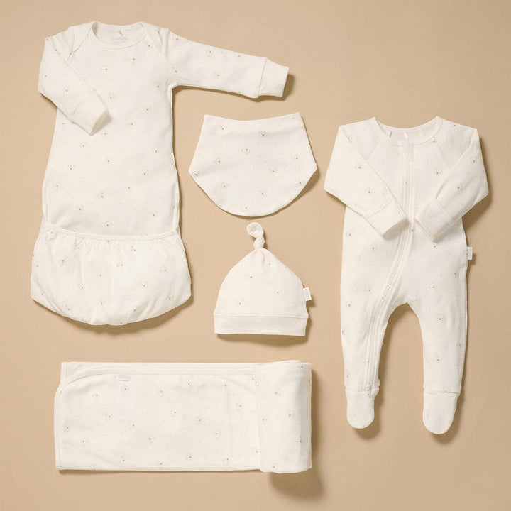 Purebaby Welcome Baby Gift Set - Vanilla Bear-Clothing Sets-Vanilla Bear-NB | Natural Baby Shower